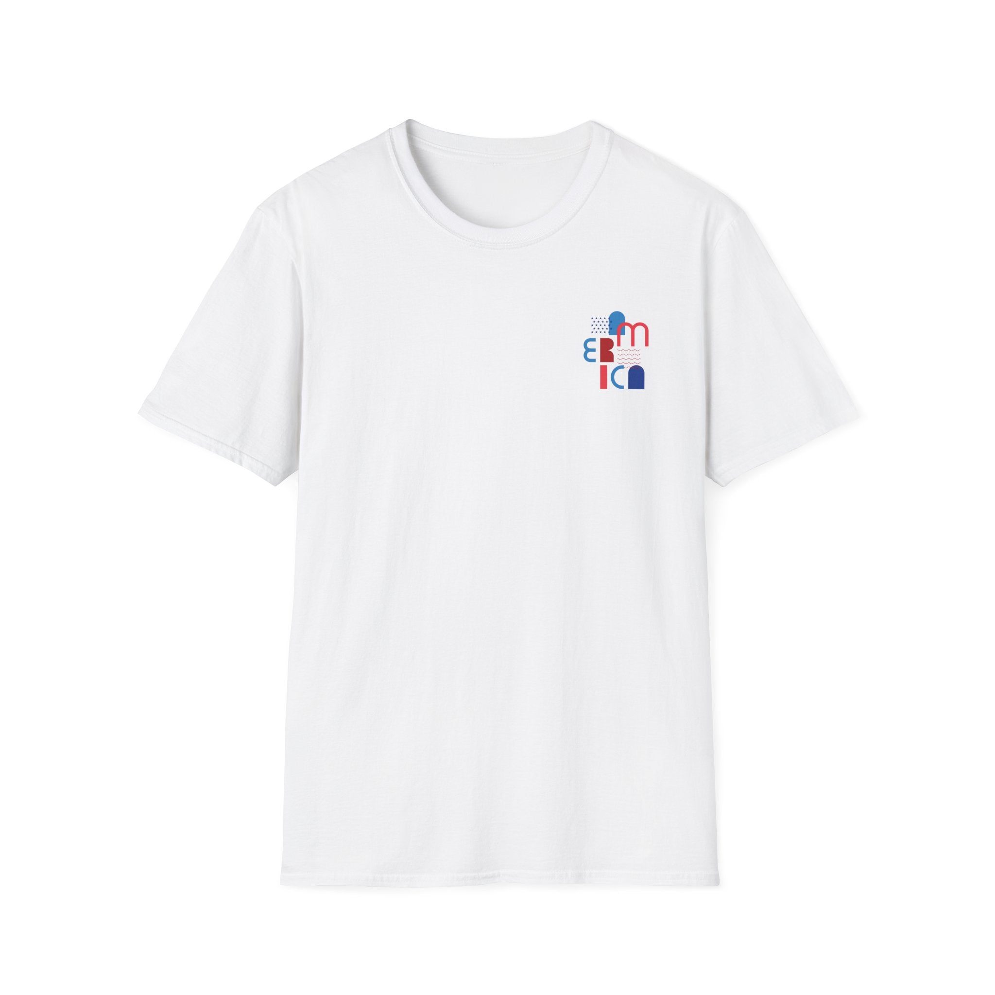 Beeway Mexico Graphic T-Shirt — Modern Retro Typography in Red & Blue