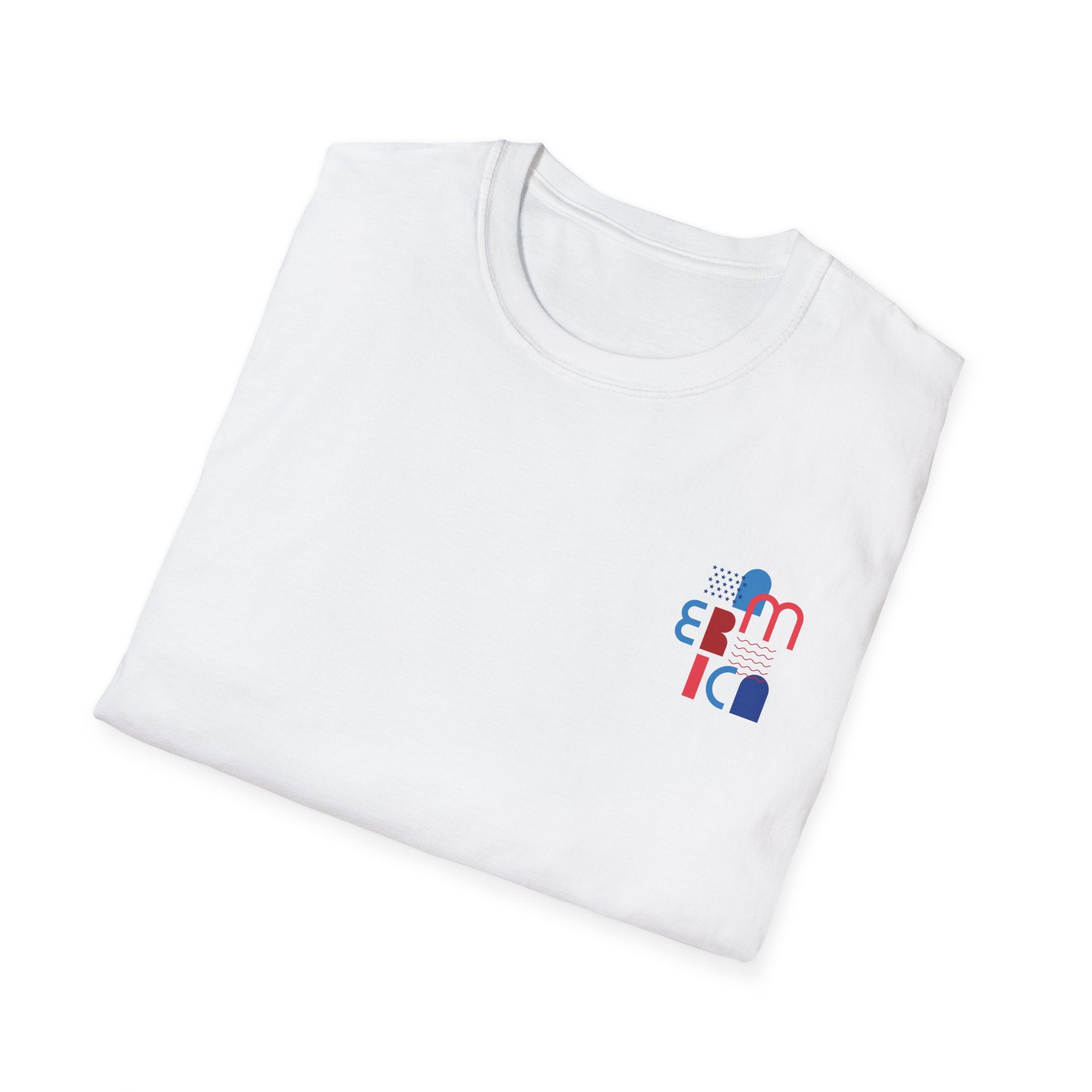 Beeway Mexico Graphic T-Shirt — Modern Retro Typography in Red & Blue